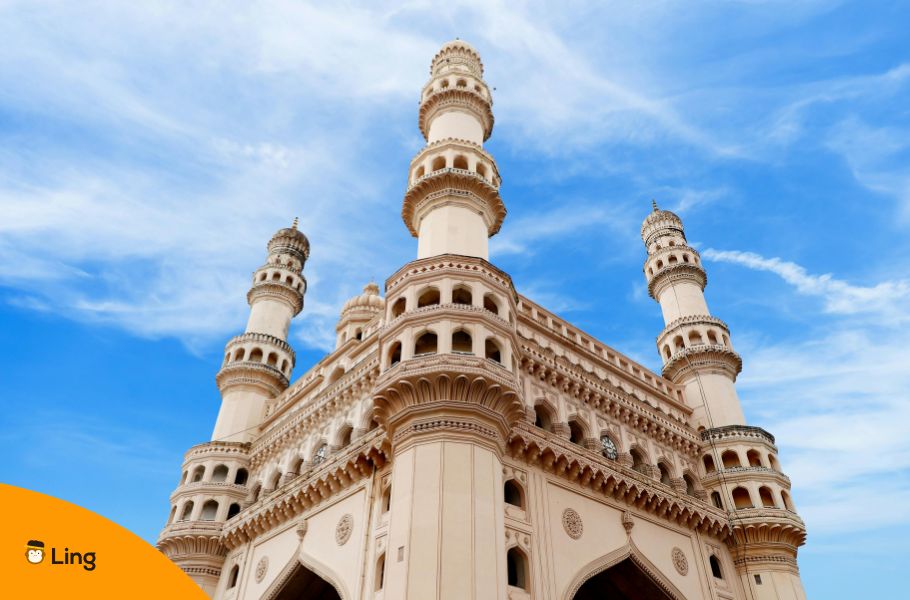 An Image Of Charminar Monument In Hyderabad, India