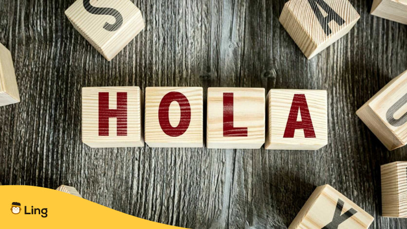 Tagalog And Spanish Language - A photo of the Spanish word Hola