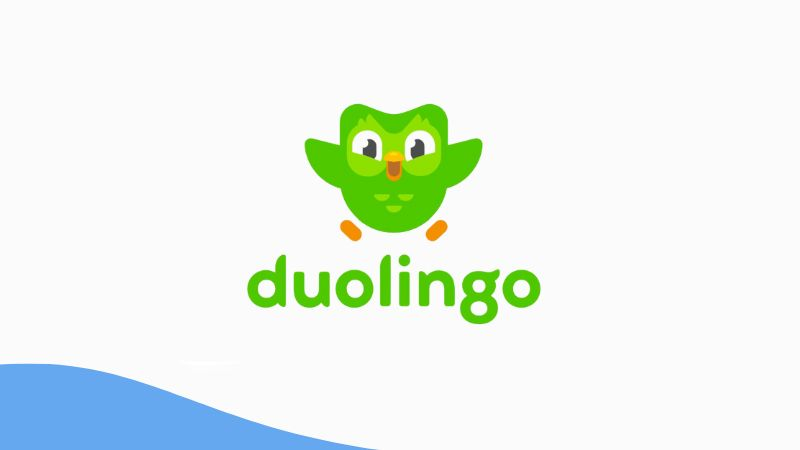 A photo of Duolingo's logo.