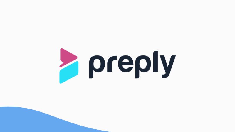 A photo of Preply's official logo.