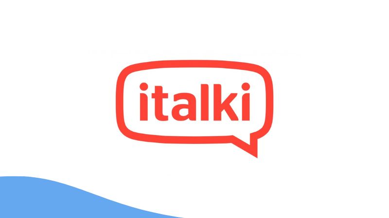 A photo of italki's official logo.
