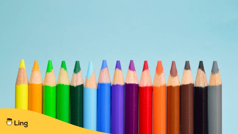 Lerne mit der Ling-App alle Farbnuancen der Farben auf Niederländisch