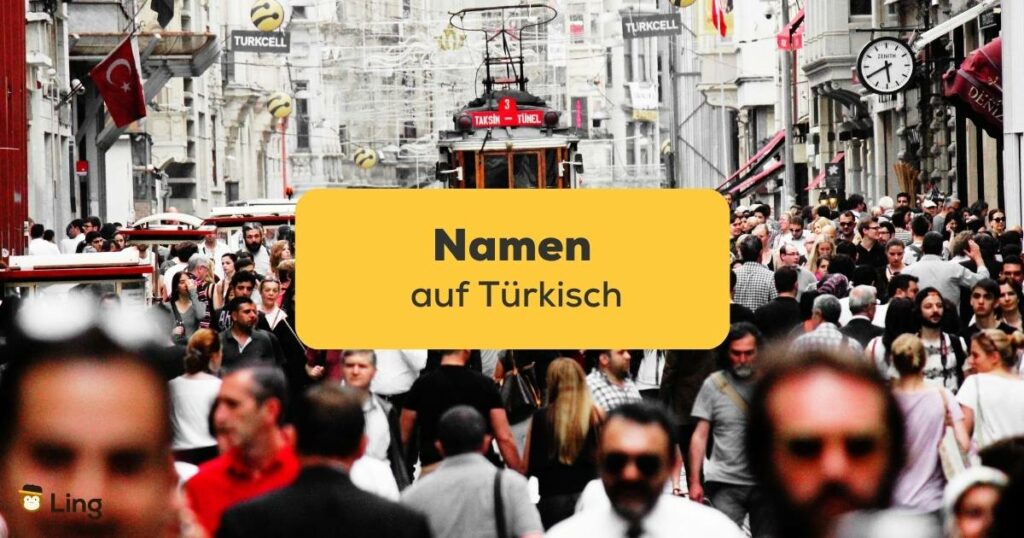 Türkische Großstadt mit Einheimischen die Namen auf Türkisch haben