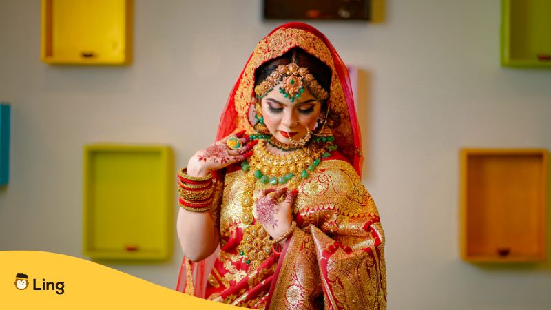 Punjabi woman wearing Punjabi national dress 