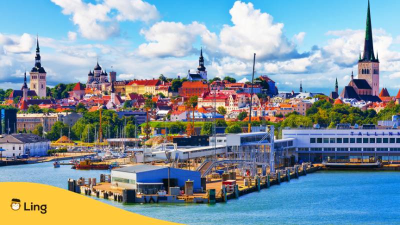 Lerne mit der Ling-App die Hauptstadt von Estland kennen