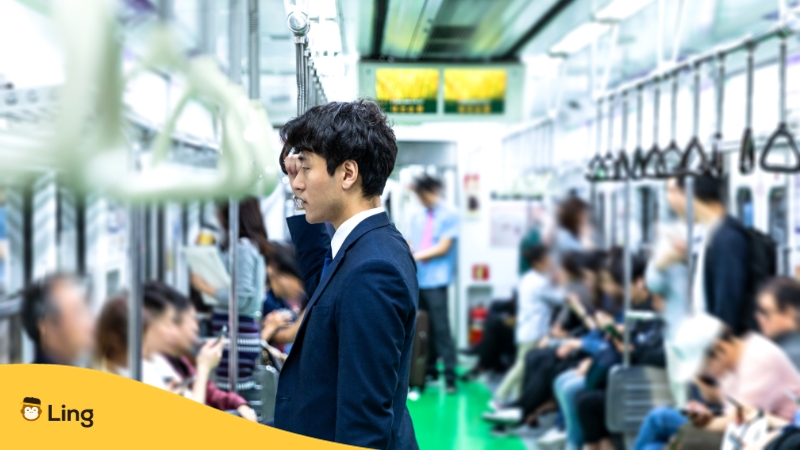 Korean Words For Metro Travel-ling-app-man commuting