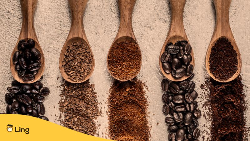 different kinds of coffee beans