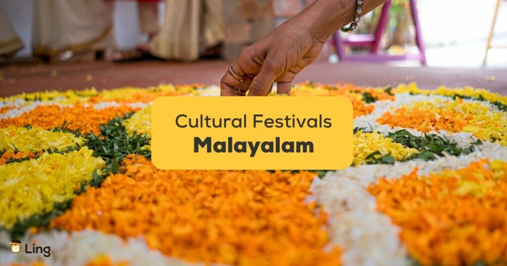 Malayalam-Words-For-Cultural-Festivals-ling-app-floral-decoration