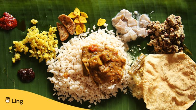 Malayalam-Words-For-Picnic-ling-app-image-keralan-sadya-food