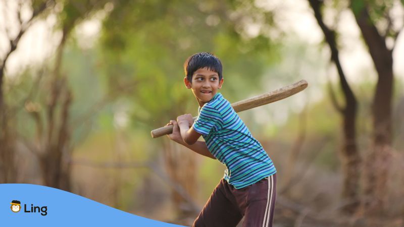 Punjabi Childhood Games_Ling app_learn Punjabi_indian child cricket