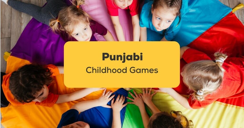 Punjabi Childhood Games_ling app_learn punjabi_Children sitting and playing