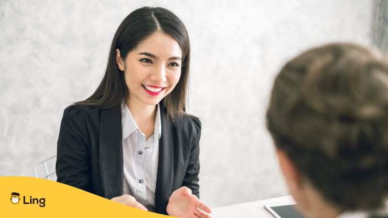 Thai basic job interview questions Ling App female
