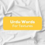 Urdu Words For Textures- Featured Ling App