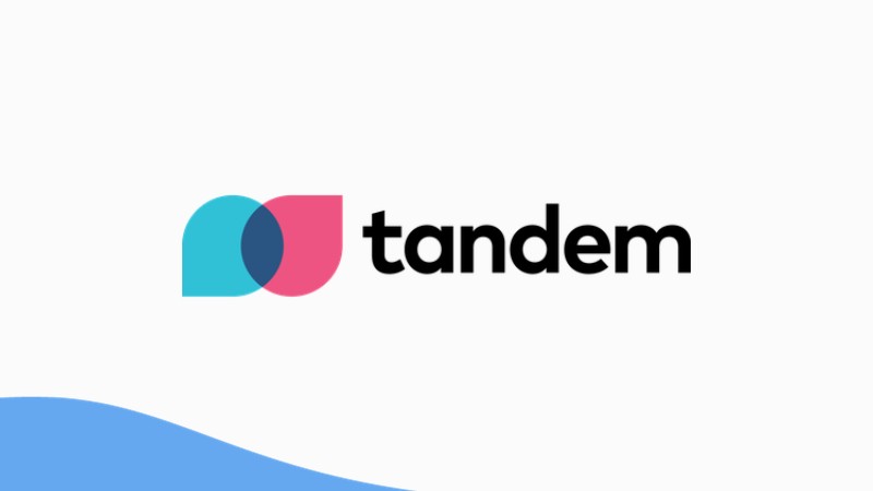 A photo of Tandem's logo.