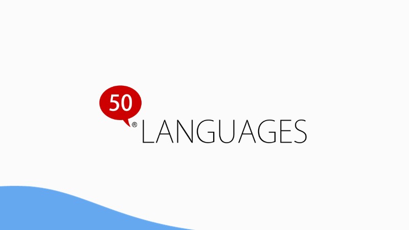 A photo of 50Languages' logo.