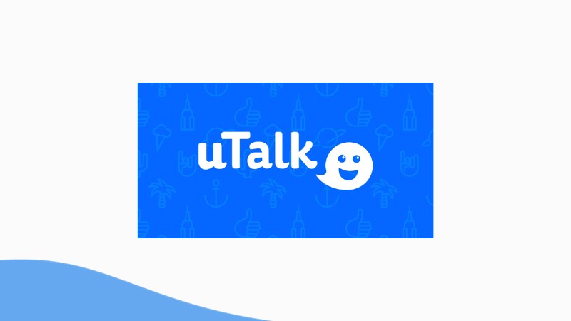 A photo of uTalk's logo.