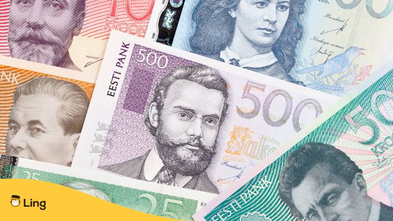 Lerne mit der Ling-App alles über die Estnische Währung