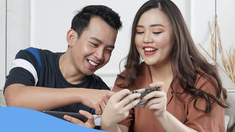 Inclusive language learning apps-asian couple