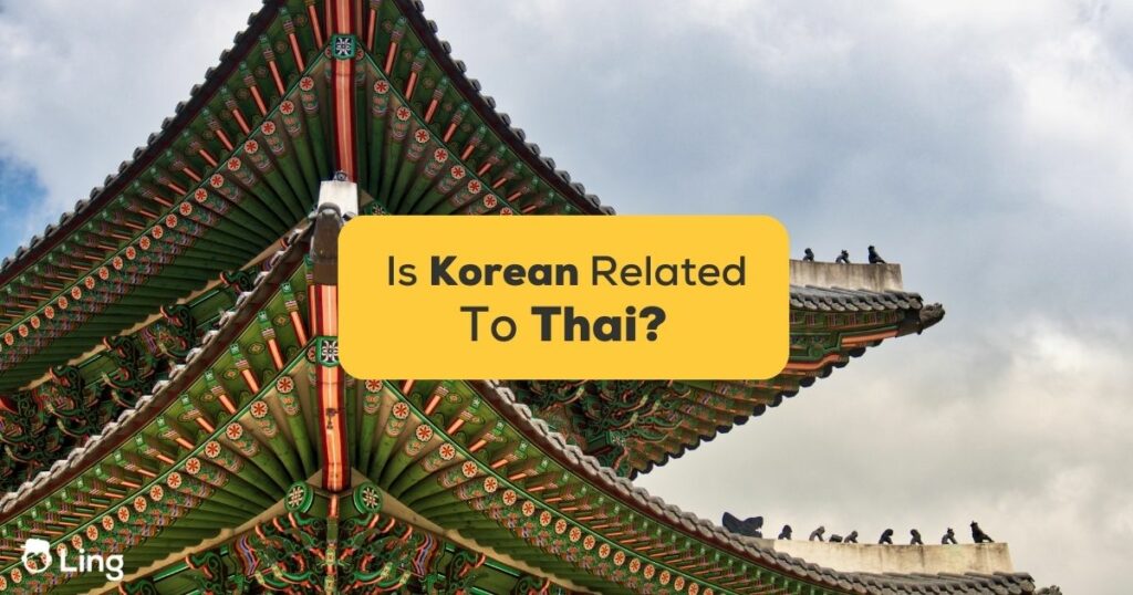 is korean related to thai