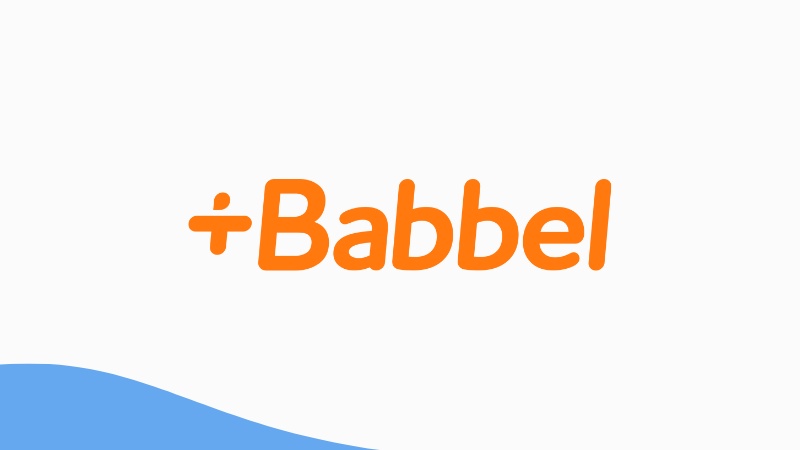 A photo of Babbel's logo.