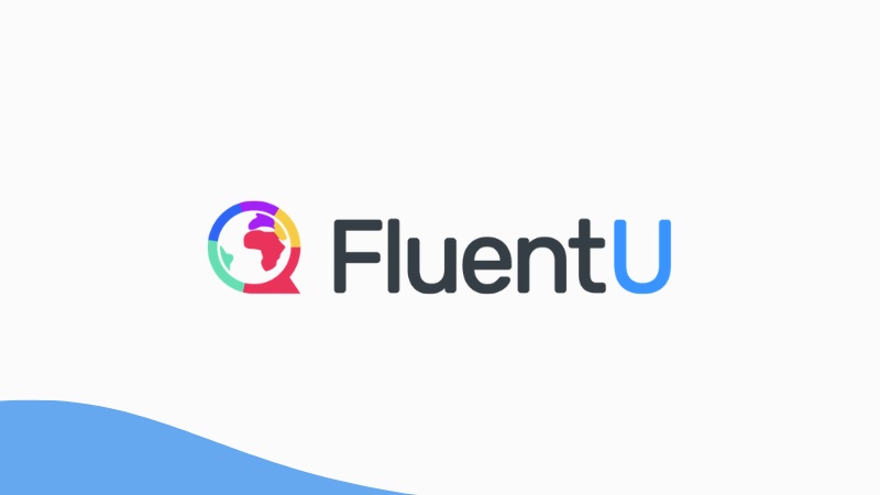 A photo of FluentU's logo.