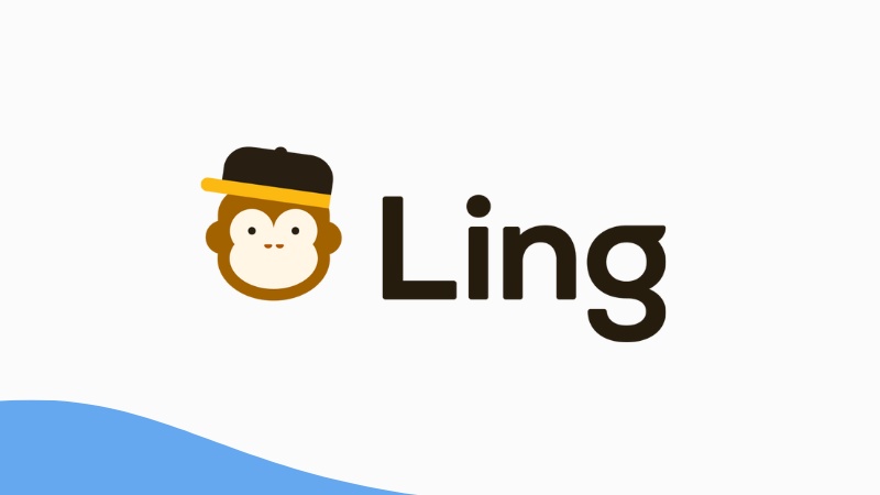 A photo of Ling's monkey logo, one of the best app in this language learning app comparison.
