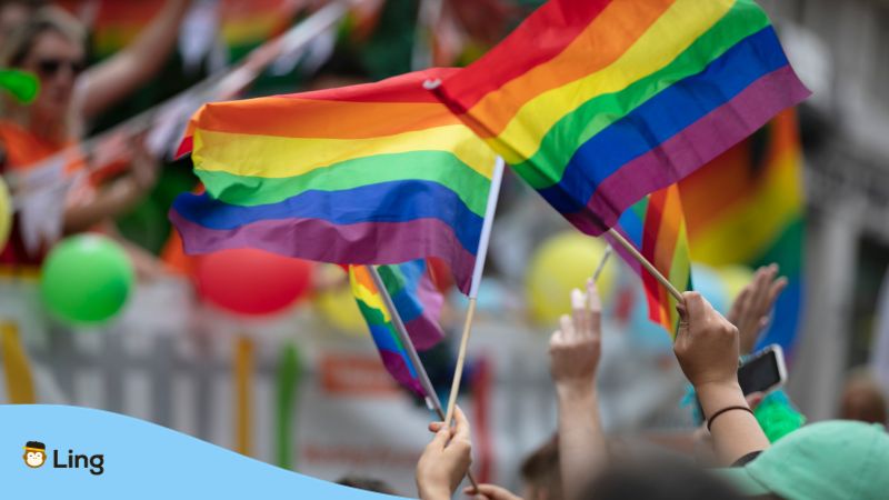 Cantonese words for LGBTQ Ling App pride parade