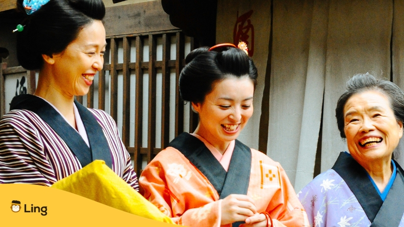 Facts about Japanese people-ling-app-japanese women in kimono
