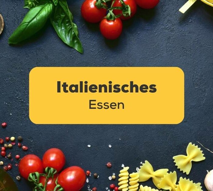 Italienisches Essen und frische Zutaten mit der Ling-App entdecken.