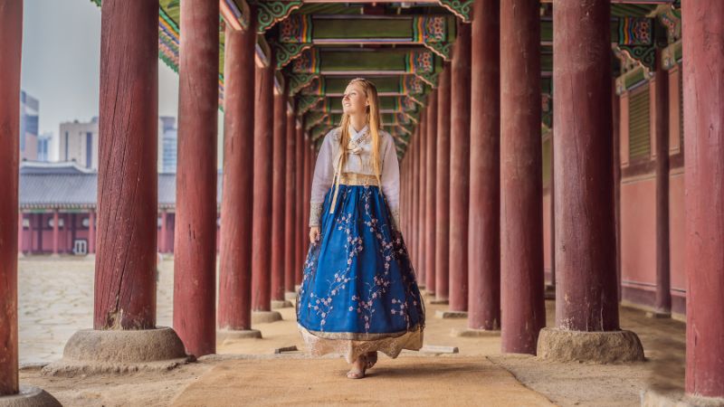 Korean Seollal temple viewing day