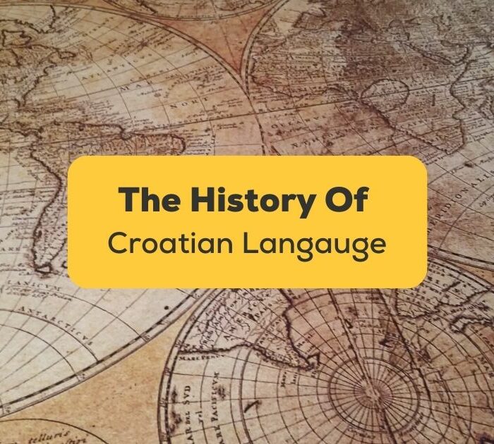 history of Croatian language - A photo of a an old map