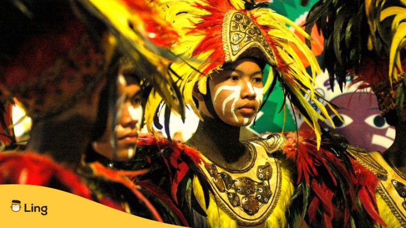 Philippine festival attire for Sandugo Festival