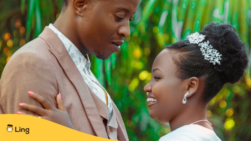 Swahili wedding traditions - A photo of groom and bride