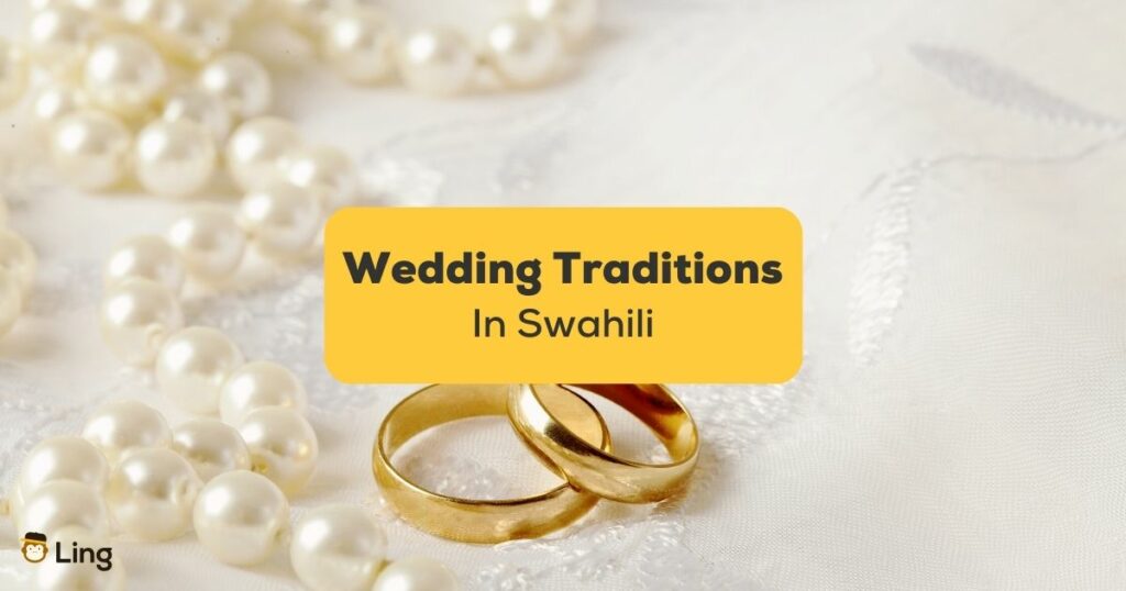 Swahili wedding traditions - A photo of a golden wedding ring