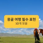 A collection of 10 essential expressions for traveling to Mongolia 몽골 여행 필수 표현 10개 모음