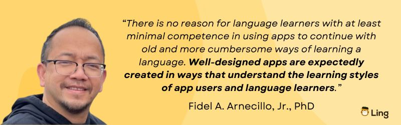 Fidel Arnecillo On Language Apps Work