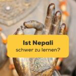 Skulptur macht Mudra Zeichen, Taleju Tempel in Nepal