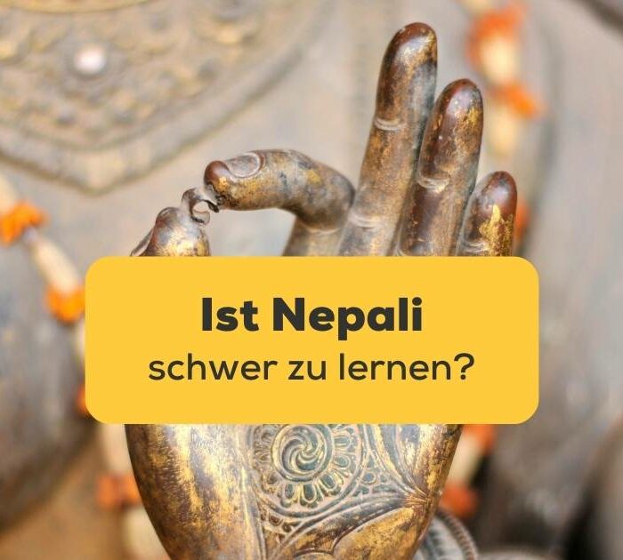 Skulptur macht Mudra Zeichen, Taleju Tempel in Nepal