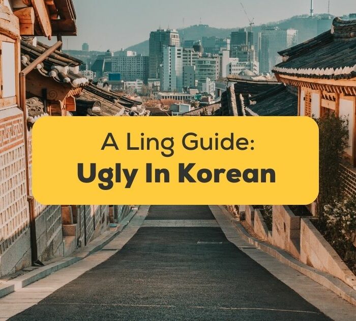 Ugly In Korean Language