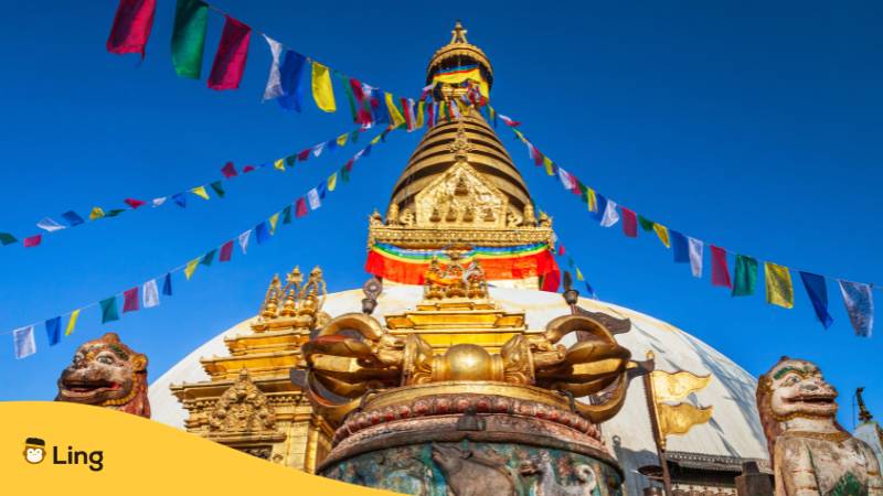 Swayambhunath-Tempel in Kathmandu, Nepal