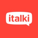 apps to learn Ukrainian - A photo of iTalki logo