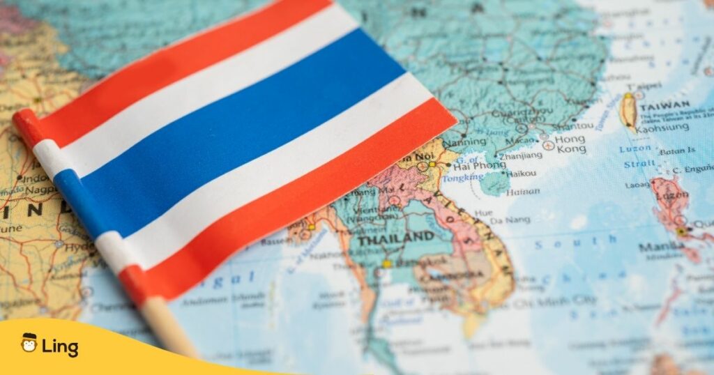 タイ 国旗 地図