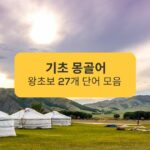 기초 몽골어 왕초보 27개 단어 모음 A collection of 27 basic Mongolian words for beginners