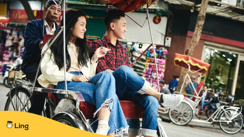베트남 사랑 01 시클로에 탄 남녀
Vietnam Love 01 Man and woman riding a cyclo