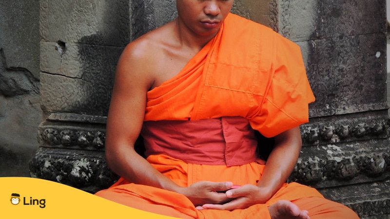 캄보디아 인사 03 수도승
Cambodian greeting 03 monk