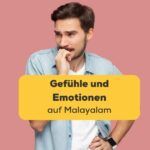 Mann fühlt sich verunsichert. Lerne, Gefühle und Emotionen auf Malayalam auszudrücken. Lerne Malayalam mit der Ling-App.