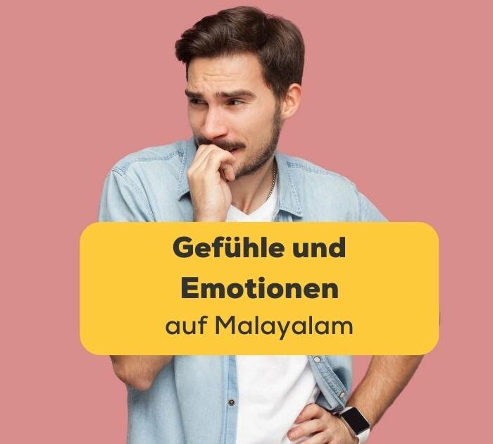 Mann fühlt sich verunsichert. Lerne, Gefühle und Emotionen auf Malayalam auszudrücken. Lerne Malayalam mit der Ling-App.