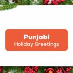 Holiday Greetings in Punjabi - A photo of a Christmas decoration