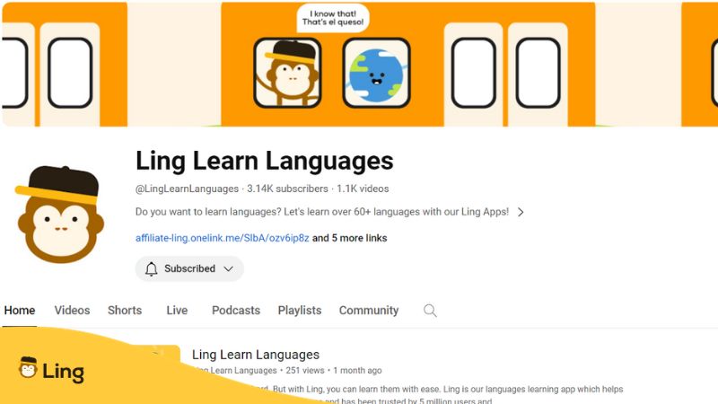 language learning influencers_Ling app