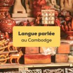 langue parlée au cambodge Art cambodgien sur un étalage